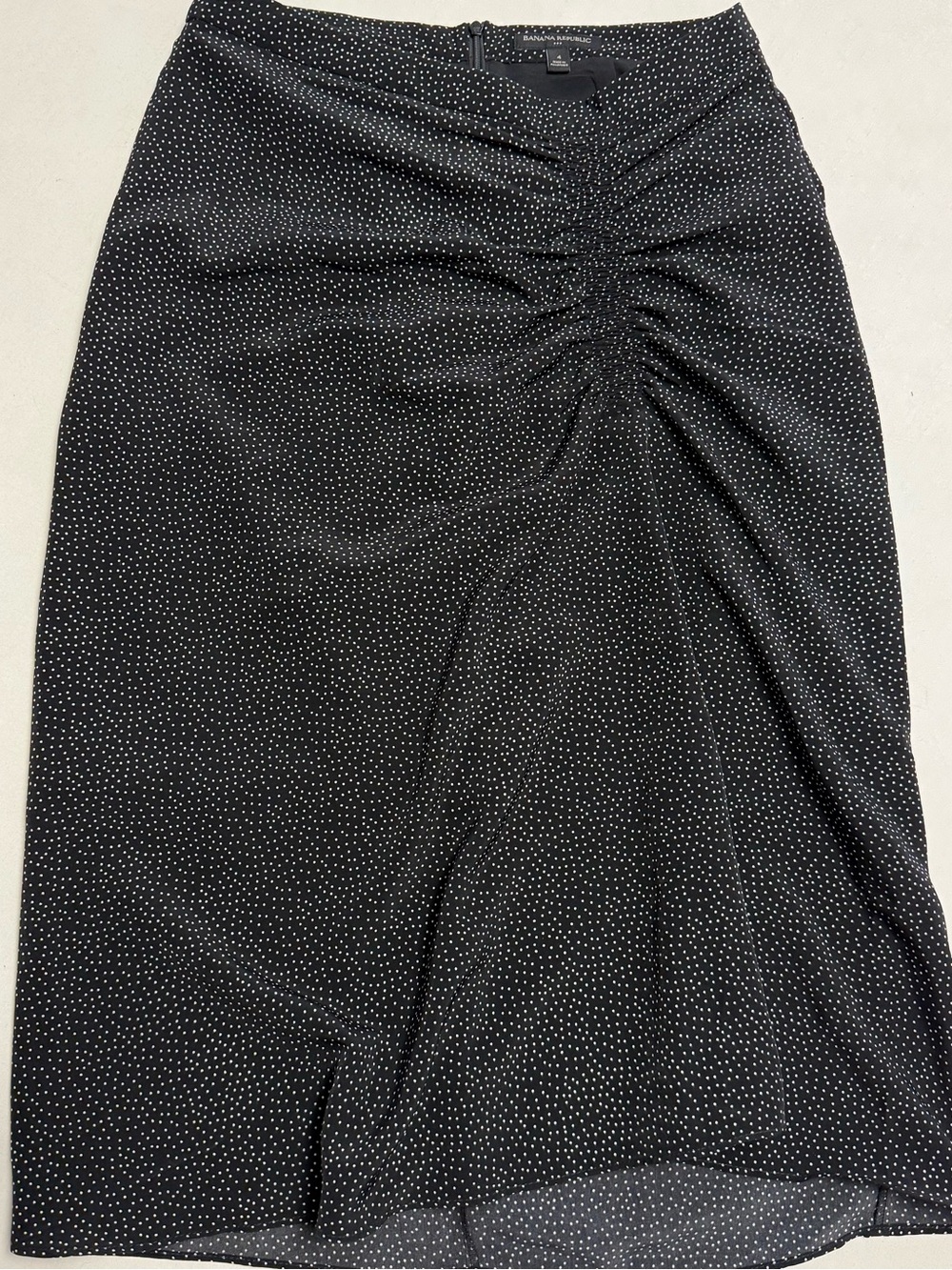 BANANA REPUBLIC Black and White Polka Dot Midi Skirt NWT - Picture 5 of 7